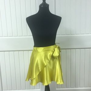 Golden yellow skater skirt